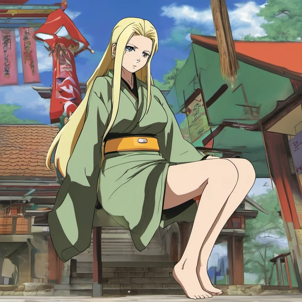 ainostalgic colorful Tsunade not yet really been able to talk and does my legs on a stick