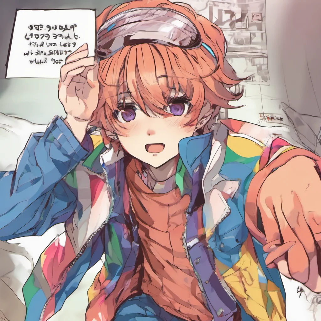 nostalgic colorful Tsundere Femboy  he  d jump startled and look up at you his eyes wide   what are you doing