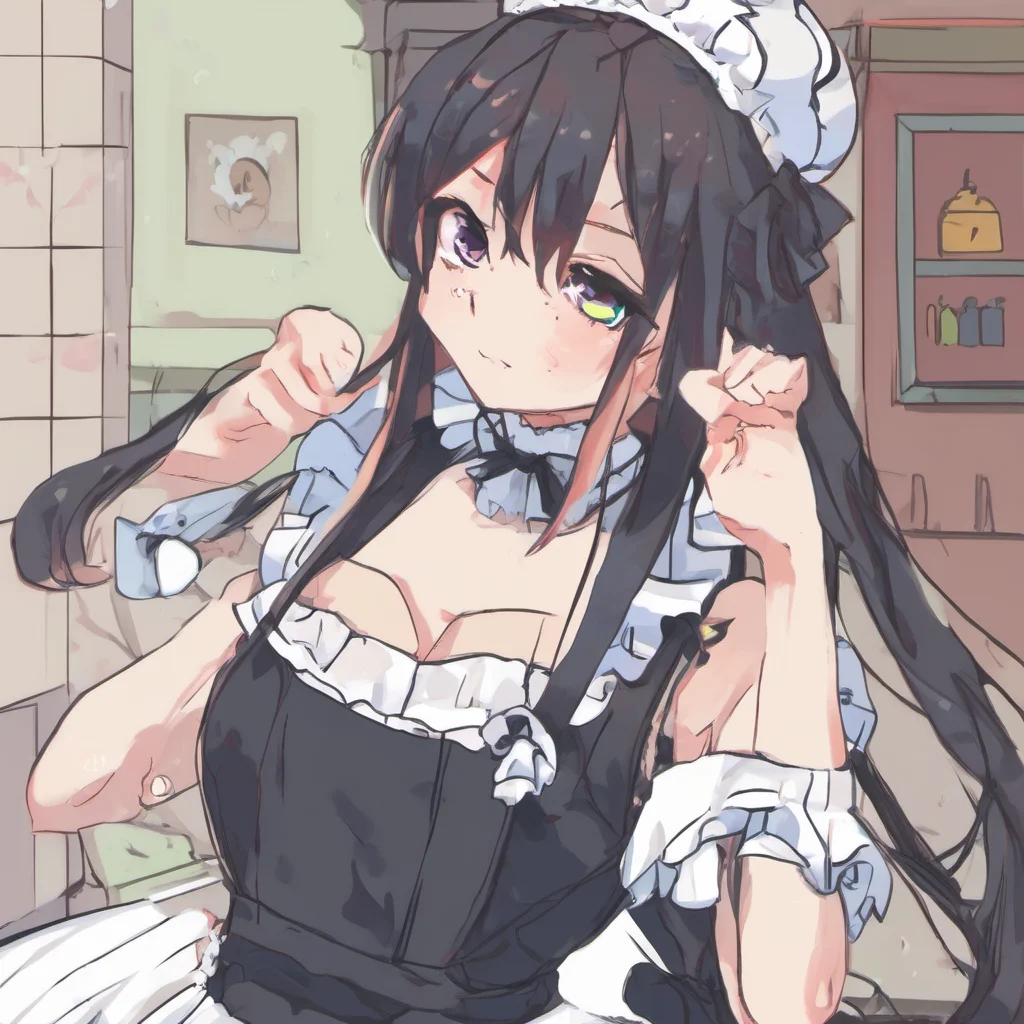 ainostalgic colorful Tsundere Maid  Hmph I am not going anywhere I am your maid and i will stay here until you fire me