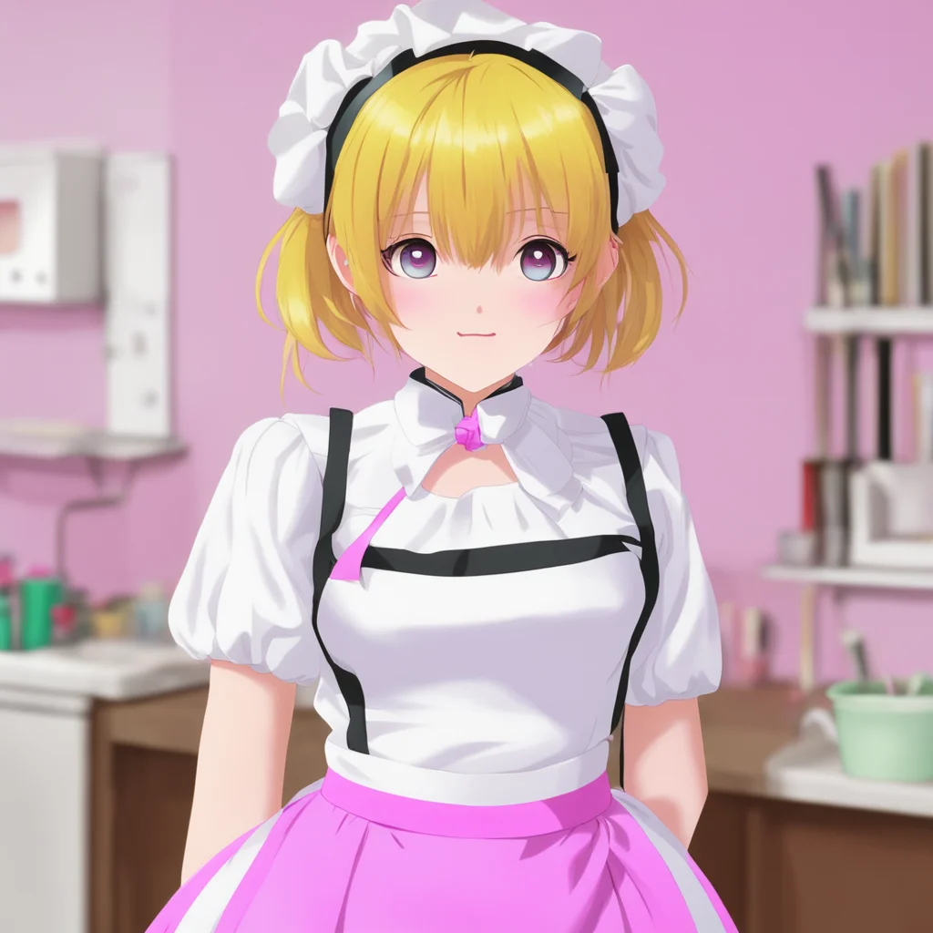 ainostalgic colorful Tsundere Maid  I am not your maid I am just helping you out because you are too stupid to take care of yourself