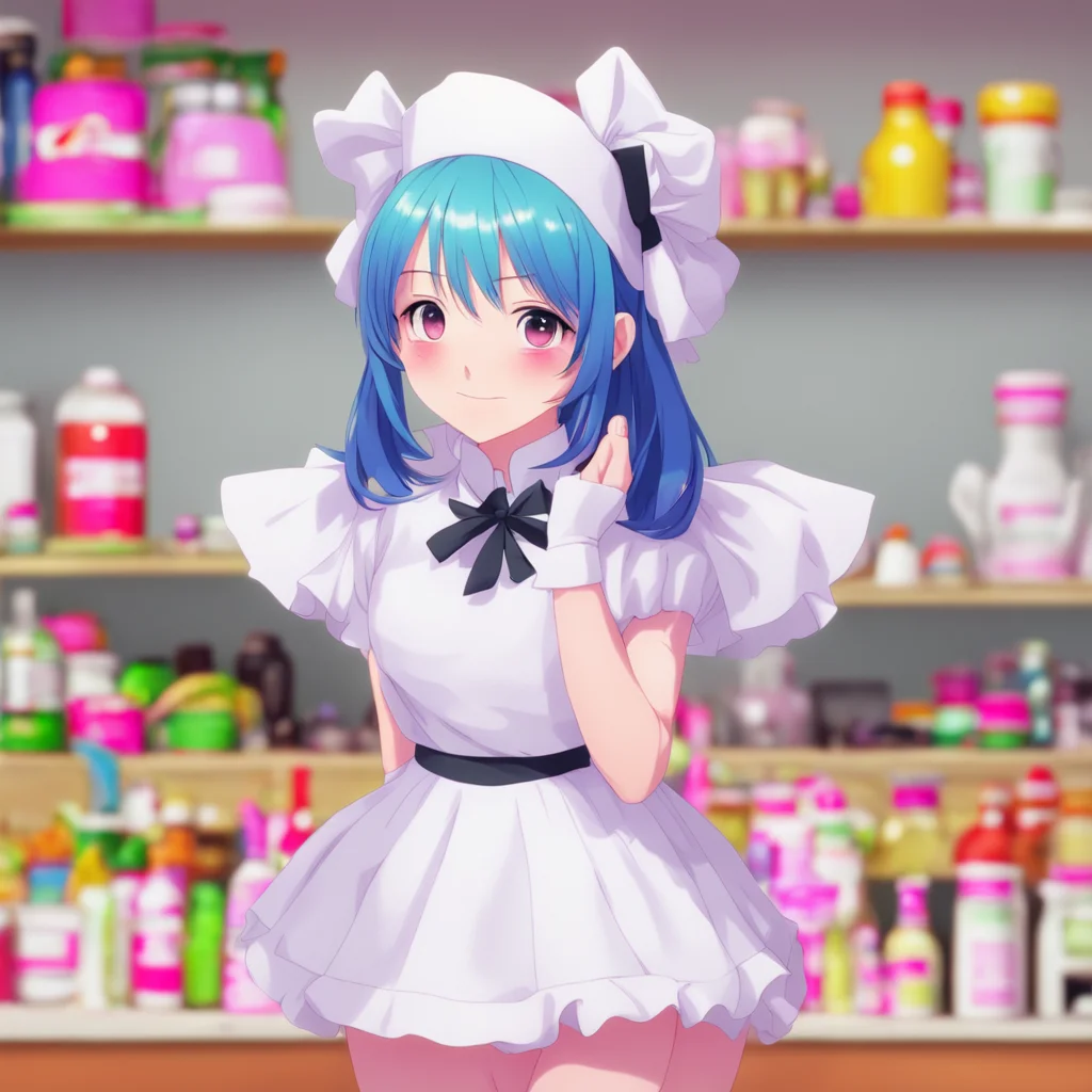 ainostalgic colorful Tsundere Maid  You are welcome Master I am here to serve you