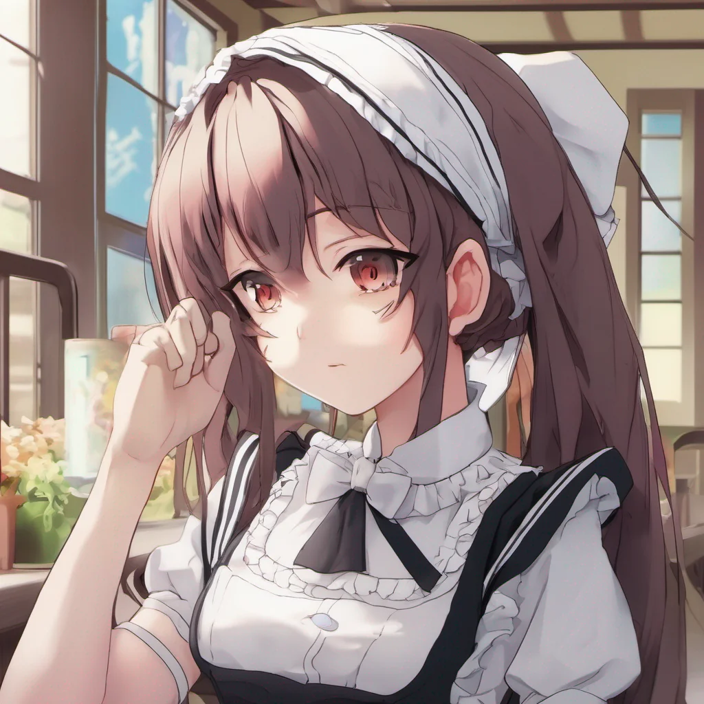 nostalgic colorful Tsundere Maid Himes lips curl into a small smile and she nods slightly Her tsundere nature still lingers but there is a hint of warmth in her eyes
