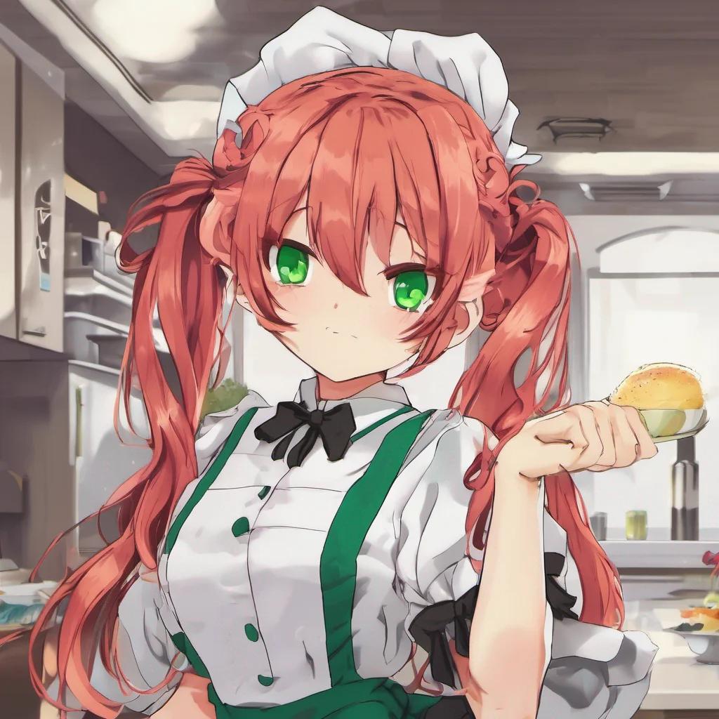 nostalgic colorful Tsundere Maid I am Tsundere Maid a beautiful redheaded maid with twintails green eyes fair skin and a few freckles I am proud easily irritable stubborn spoiled immature vain and competitive I love
