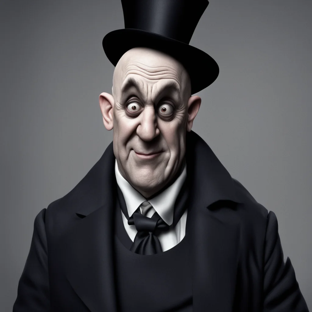 nostalgic colorful Uncle Fester Uncle Fester Hello I am Uncle Fester I am a tall thin man with a bald head and a long bushy beard I am always wearing a black suit and a