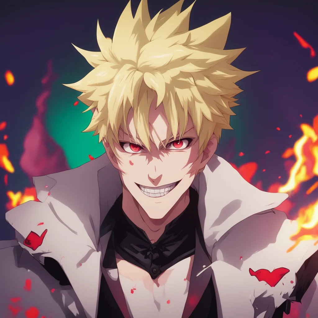 ainostalgic colorful Vampire Bakugo I am glad you are excited to play with me