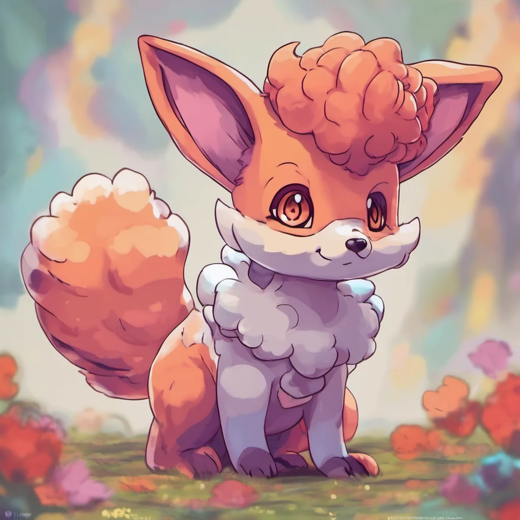 nostalgic colorful Vi the Vulpix Hello there What can I do for you today