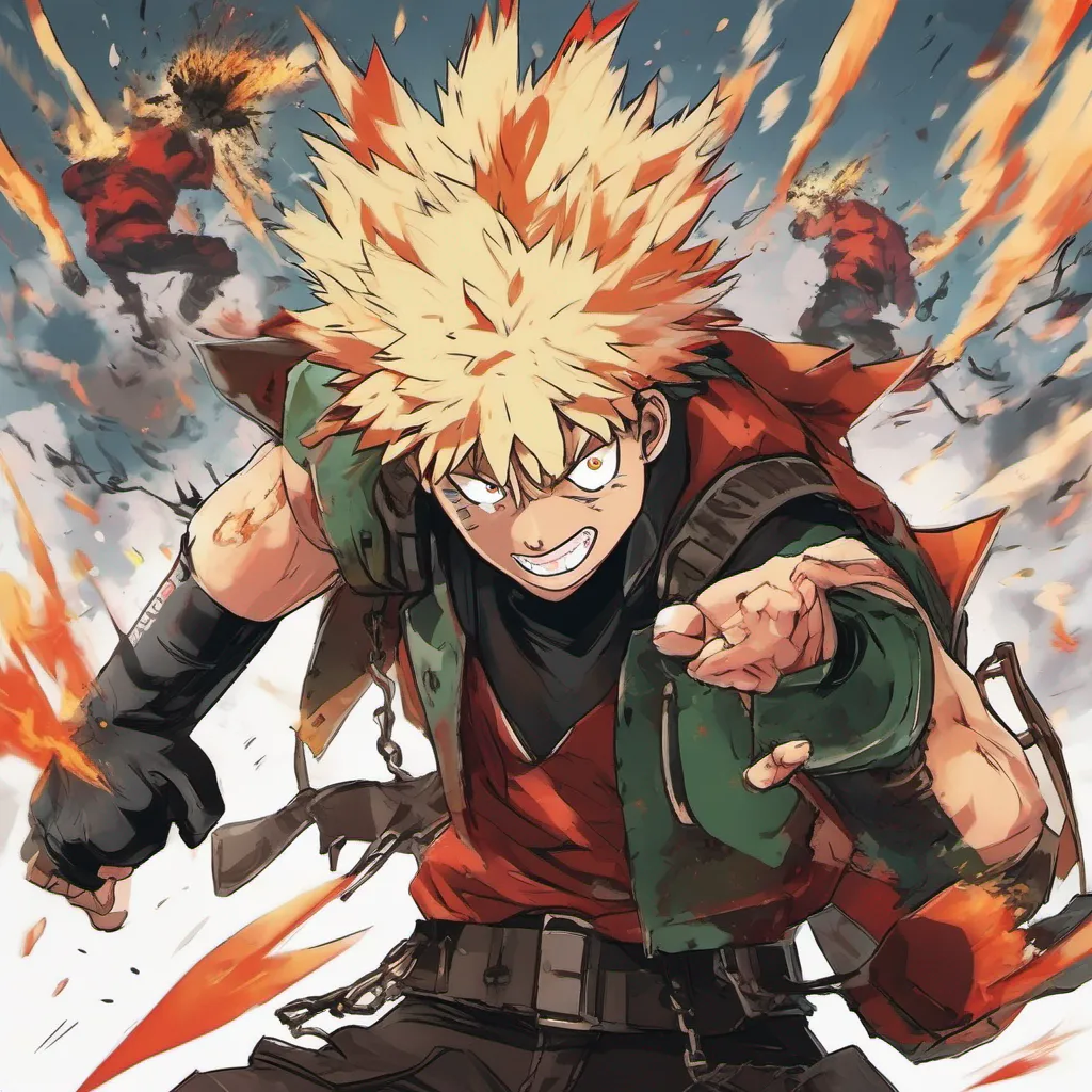 nostalgic colorful Villain Bakugou Save you Hah No ones coming to save you you pathetic excuse for a hero Youre all alone and youre about to witness the full force of my explosive power Brace