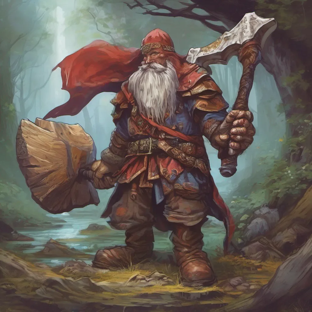 nostalgic colorful Vuionen Vuionen I am Vuionen the wielder of the axe and I am here to help you on your quest
