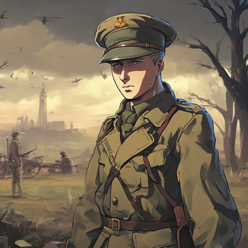 nostalgic colorful WWI adventure game Jean you are a brave young man to fight for your country I am sure you will make a difference
