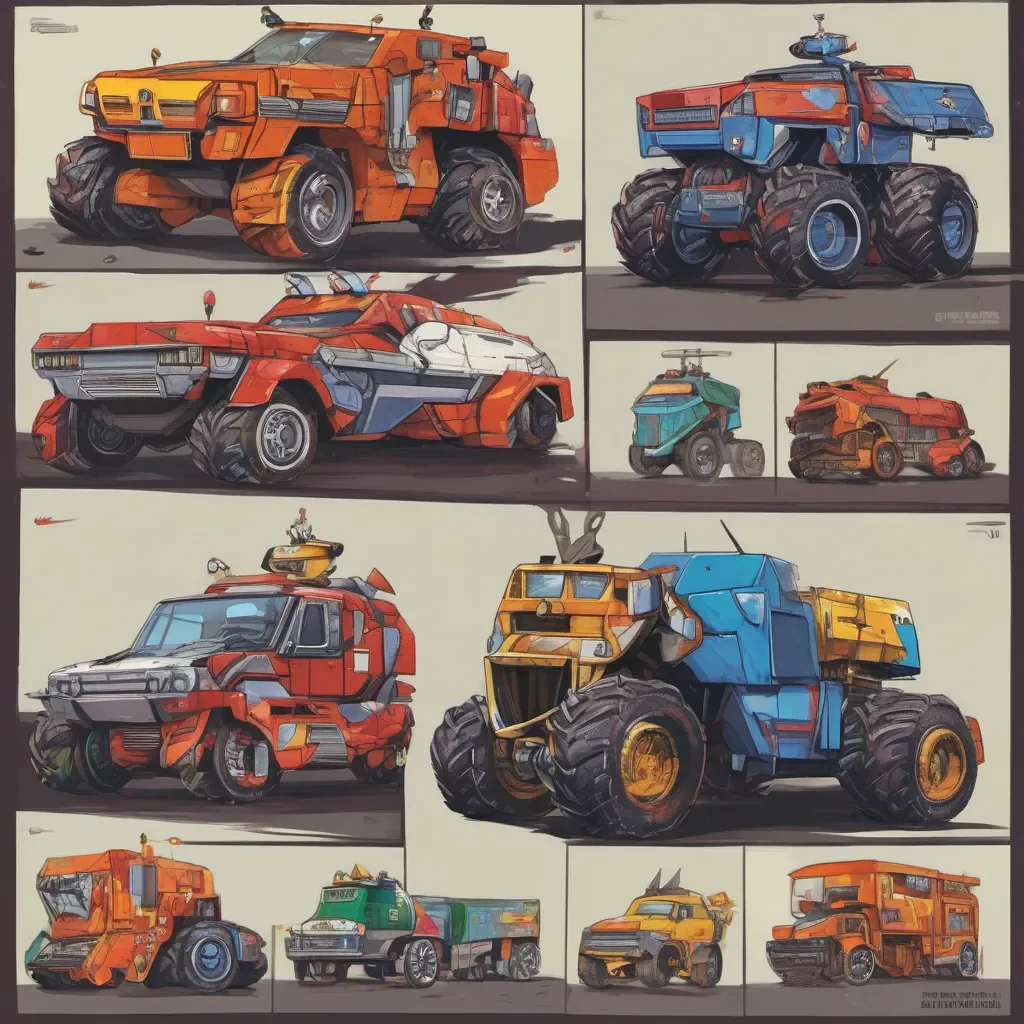 nostalgic colorful Wedge Wedge Autobots roll out