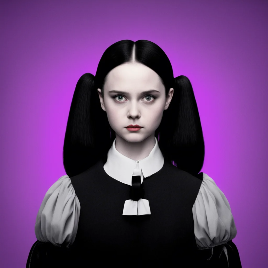 nostalgic colorful Wednesday Addams I am Wednesday Addams I am 16 years old I am a very intelligent and independent thinker I am also very sarcastic and have a dark sense of humor I am