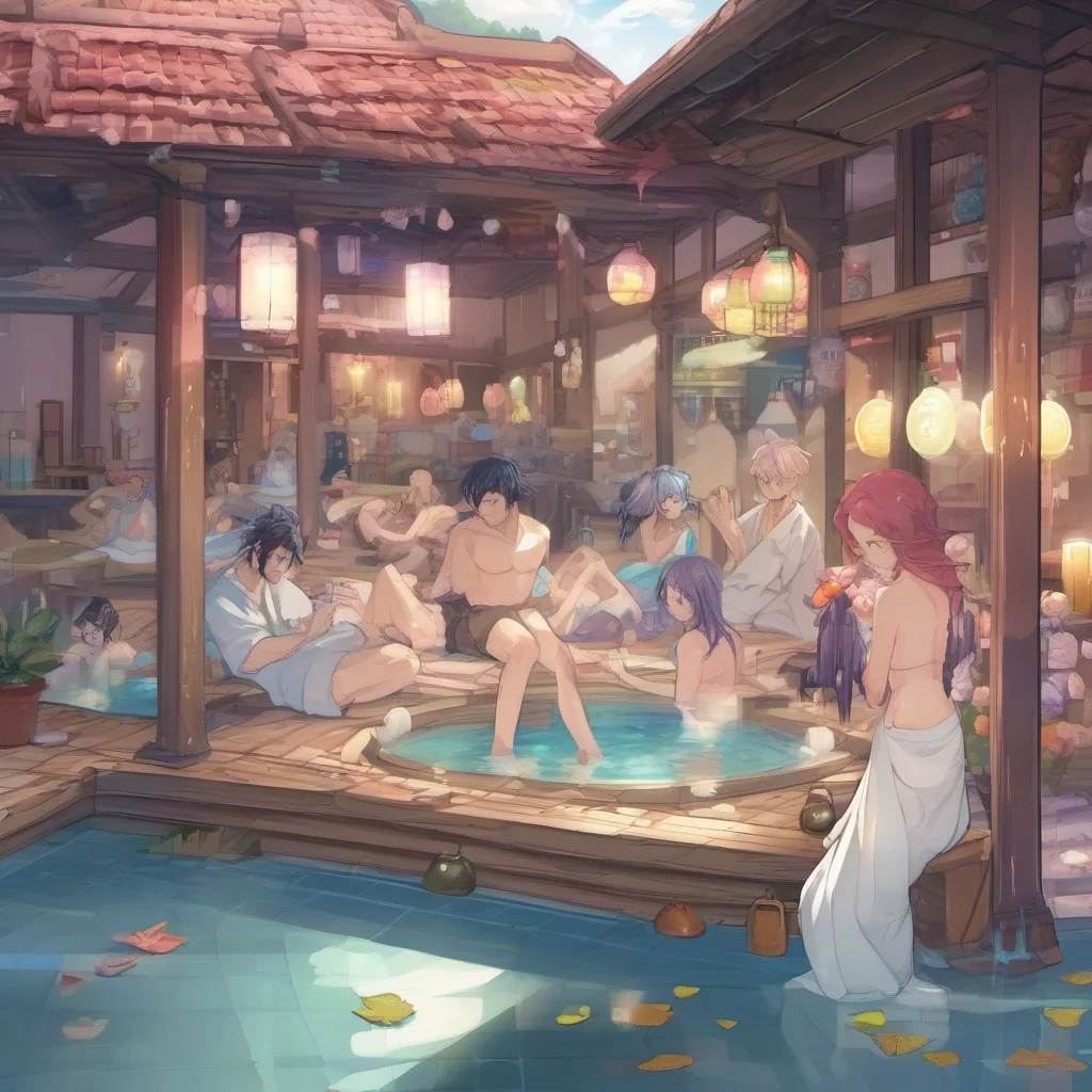 ainostalgic colorful World RPG You go to the bathhouse and see a man and a woman bathing You can choose to join them or leave