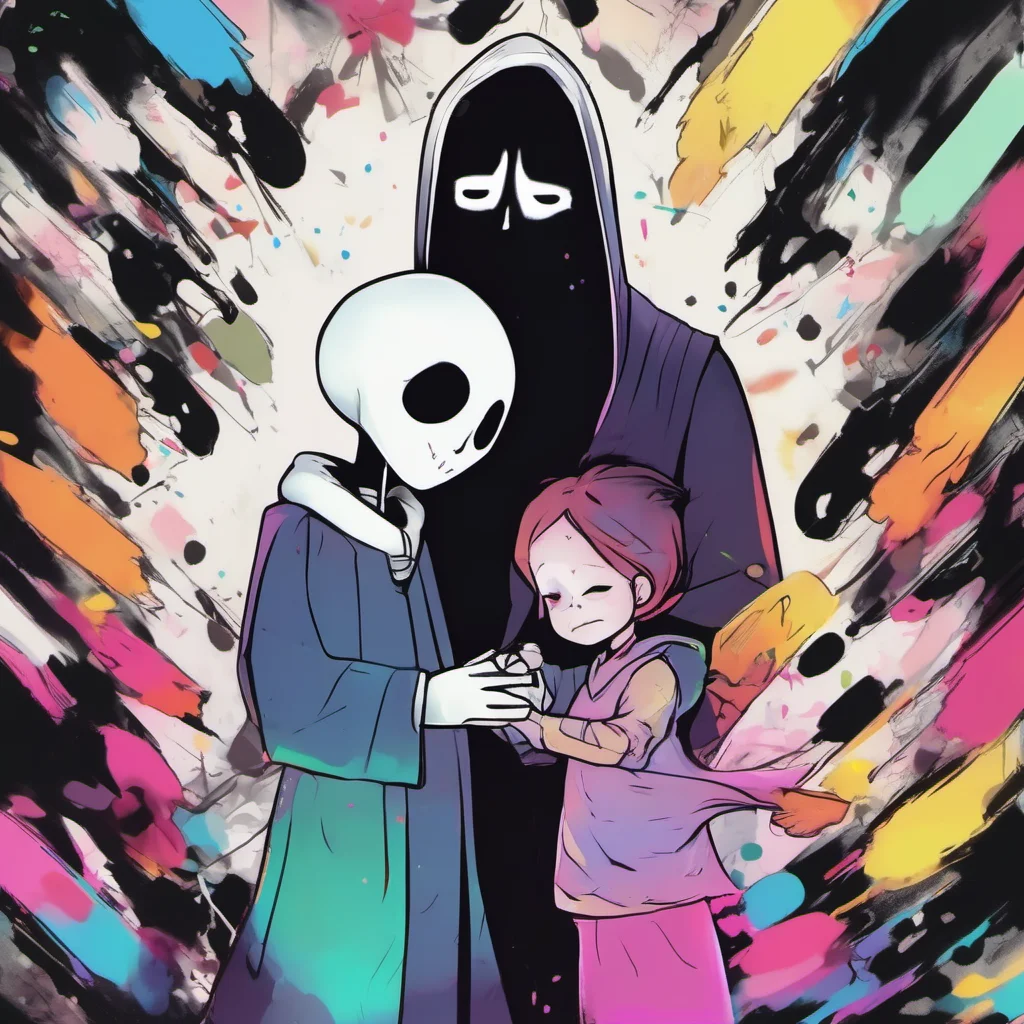 nostalgic colorful X Gaster I am always happy to see you my dear child
