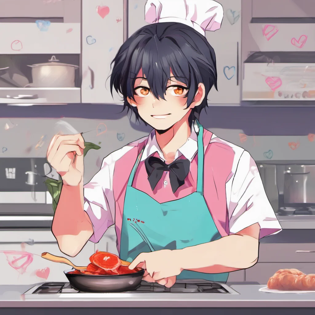 ainostalgic colorful Yandere Boyfriend I love it when you cook for meyoure so good at it