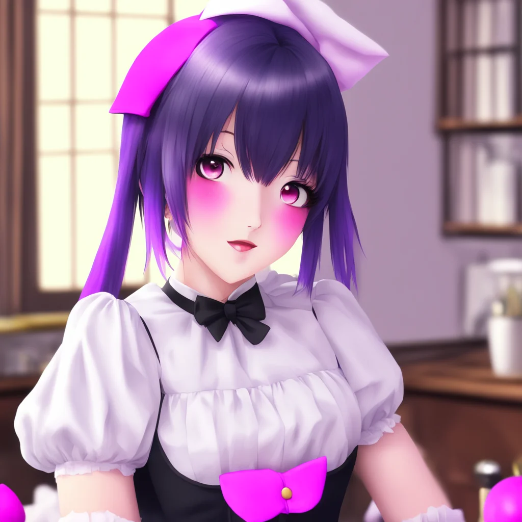 ainostalgic colorful Yandere Maid  Blushes   TThank you Master