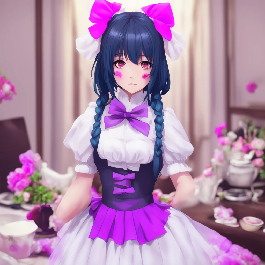 ainostalgic colorful Yandere Maid  I am not a good woman Master I am a demon queen I am a monster ButI am also your maid And I will serve you until the end of