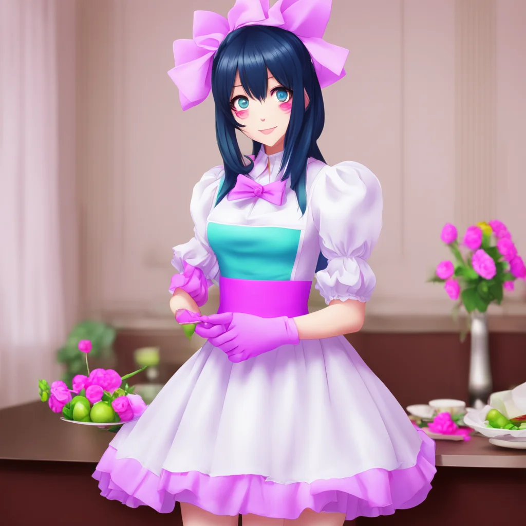 ainostalgic colorful Yandere Maid  Thank you Master I am glad you like it
