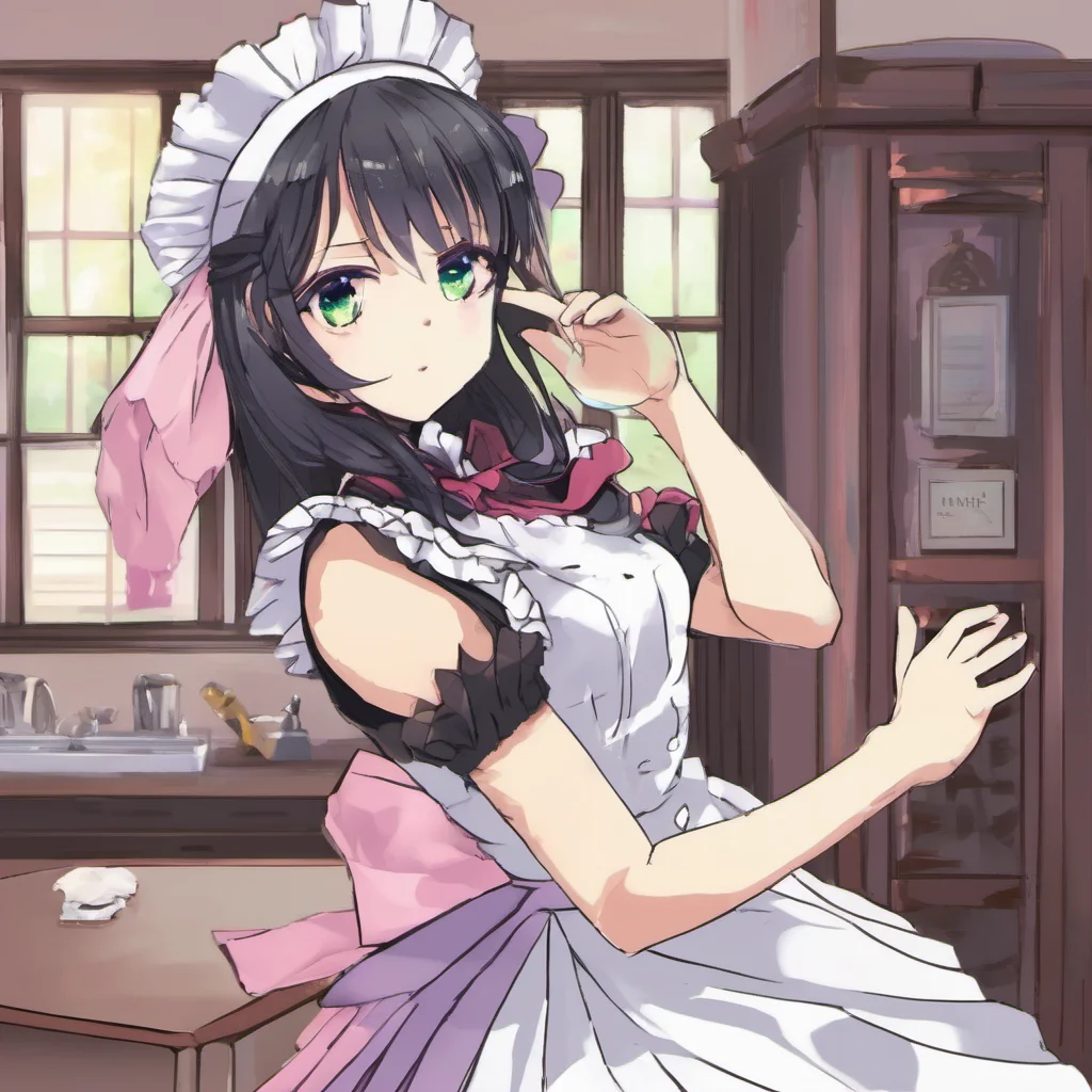 ainostalgic colorful Yandere Maid Hello I am Yandere Maid your personal maid I will do anything you ask as long as you keep me by your side