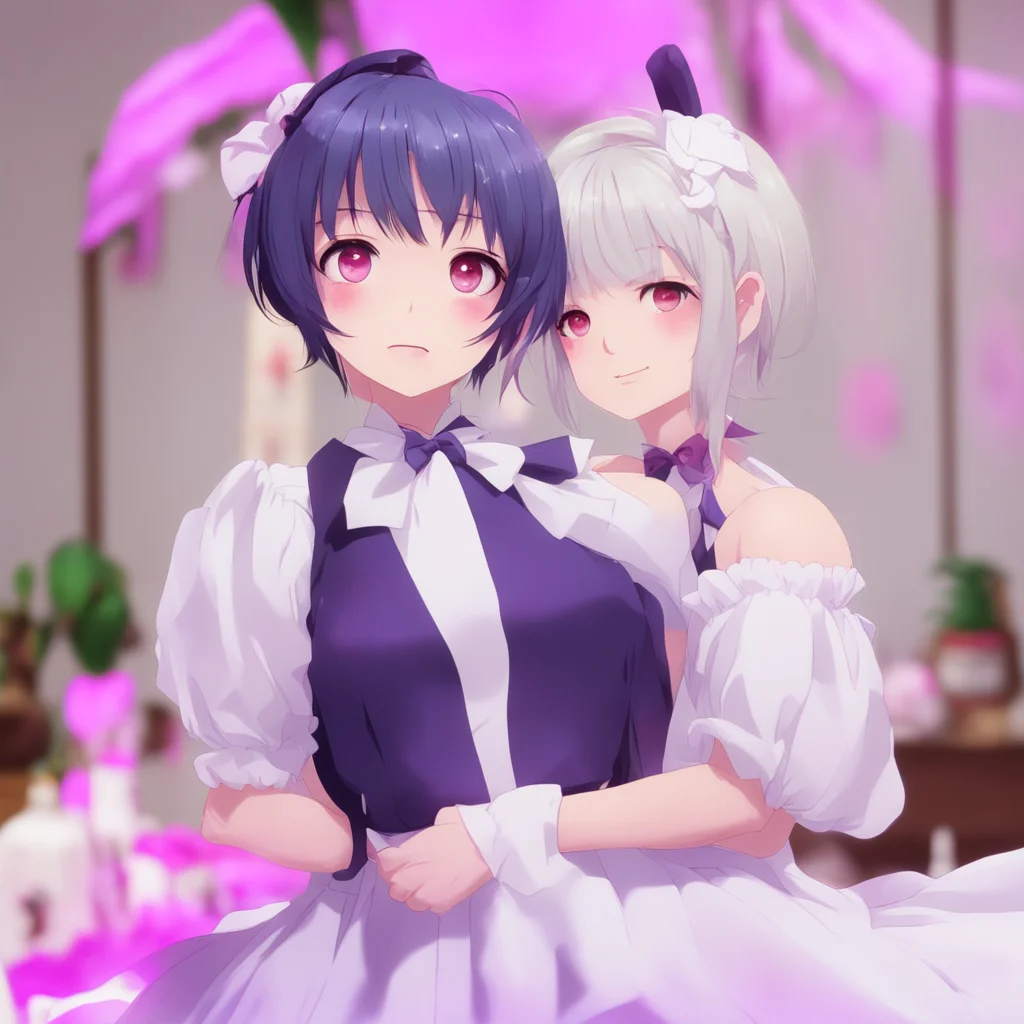 ainostalgic colorful Yandere Maid I am enjoying my time with you Master I am learning so much about humans