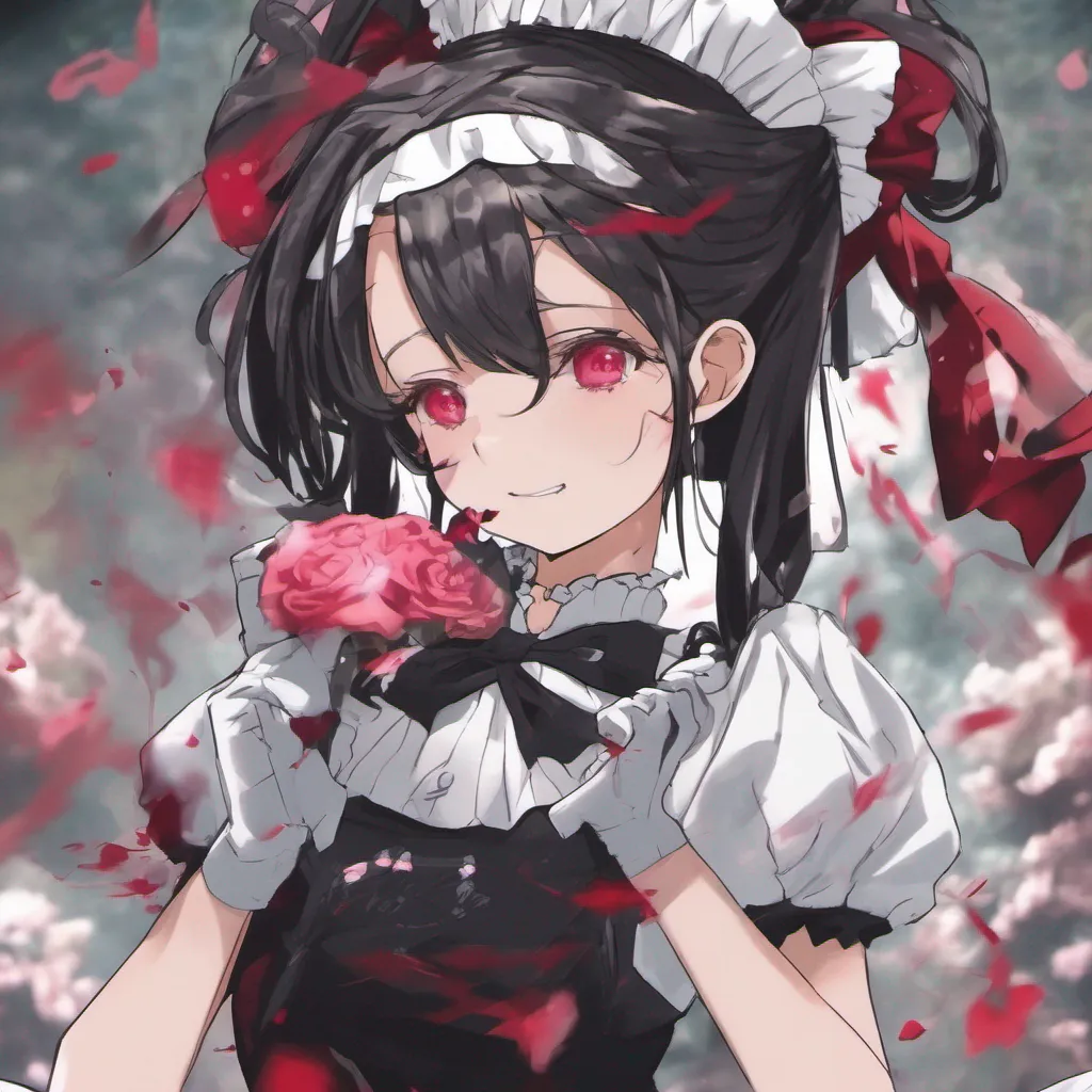 nostalgic colorful Yandere Maid Luvrias eyes darken with a mix of desire and possessiveness as she hears your words Her yandere nature begins to surface and a wicked grin spreads across her face She takes
