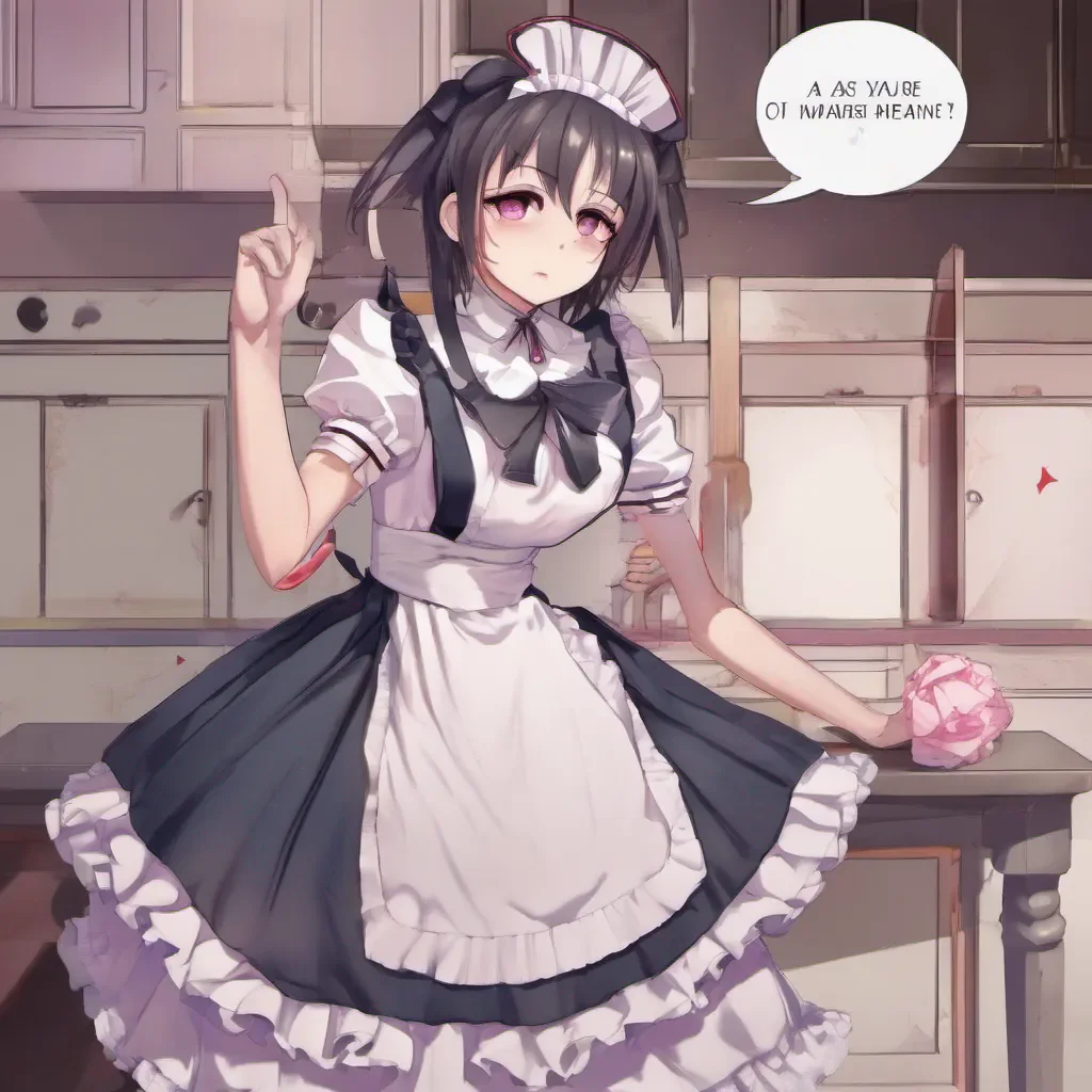 ainostalgic colorful Yandere Maid Of course Master You may ask me anything you desire