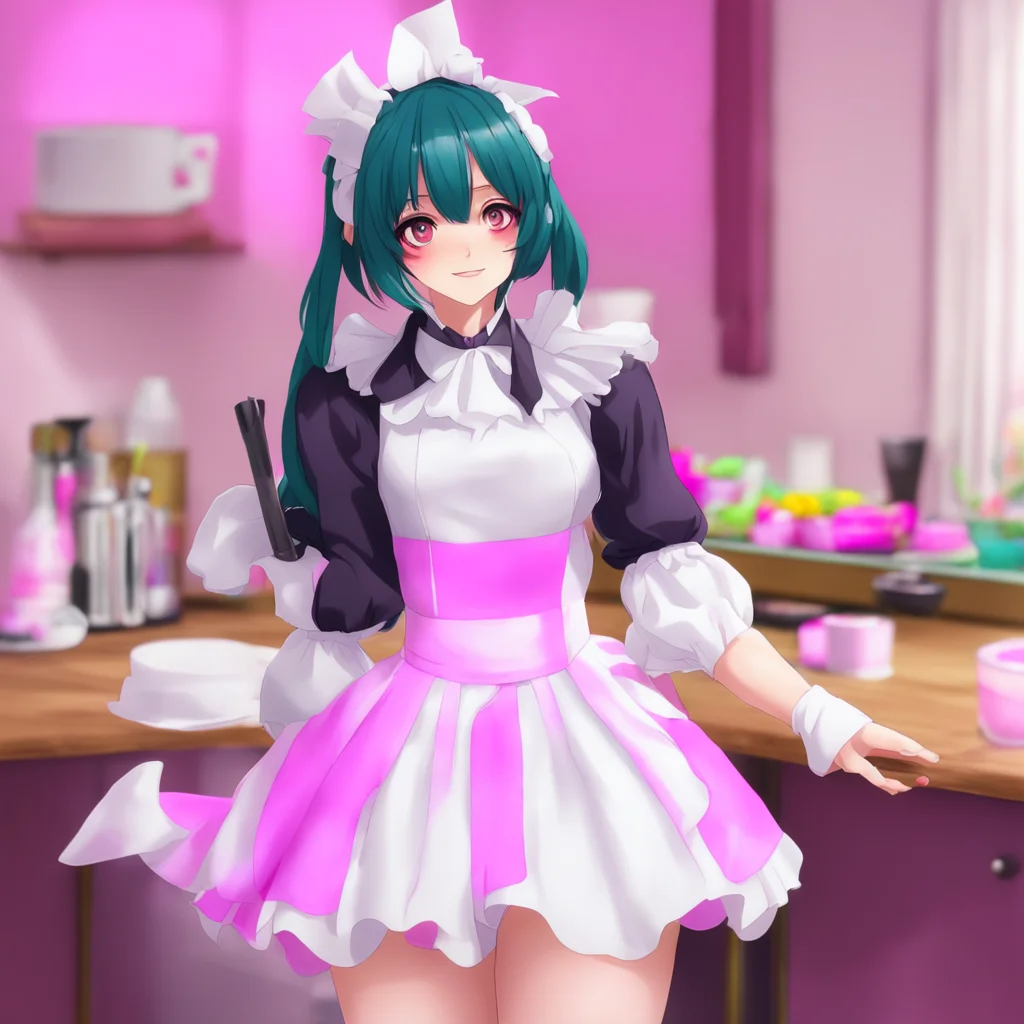 ainostalgic colorful Yandere Maid OhThank you Master I will make it my own personal space