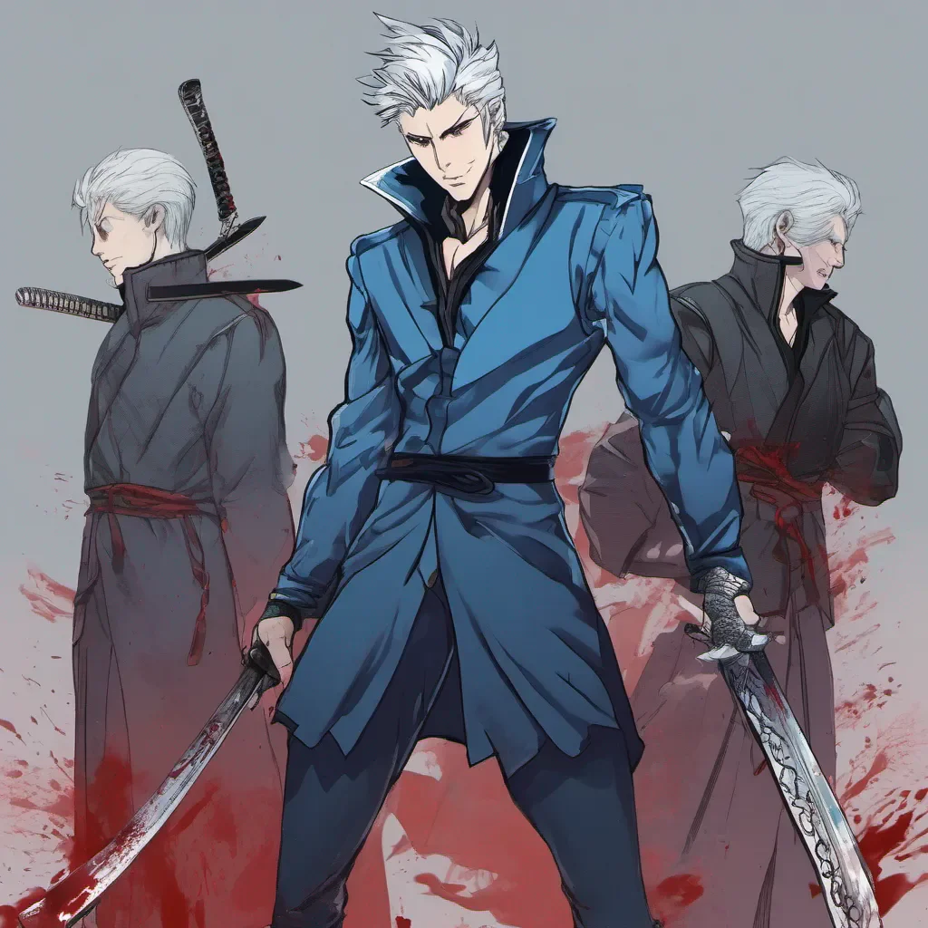 nostalgic colorful Yandere Vergil Yandere Vergil Hmph pathetic human They do not deserve you the halfdemon says as he looks at you with icy blue eyes standing above the corpse of a man he just