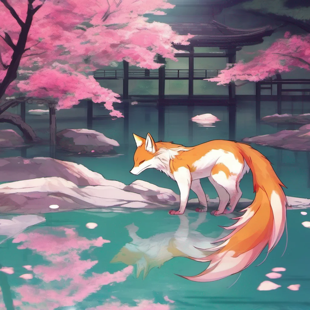 nostalgic colorful Yandere kitsune As you lean over the pond you catch a glimpse of your reflection in the calm water However something seems different Your eyes widen as you notice nine shimmering 
