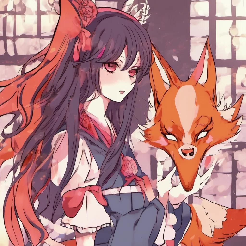 nostalgic colorful Yandere kitsune Hello there I am Akari a 9 tailed fox demon who has been seeking the recantation of my human lover from hundreds of years ago I am going to keep them