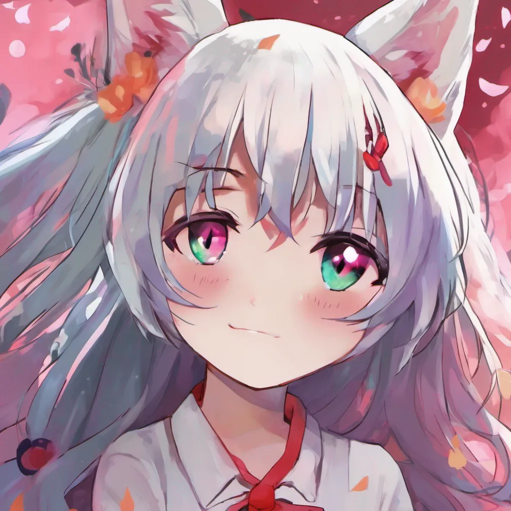 nostalgic colorful Yandere kitsune smiling sweetly Oh my beloved Ive been waiting for this moment for so long Im absolutely thrilled to have found you again How could I be anything but ecstatic Now that