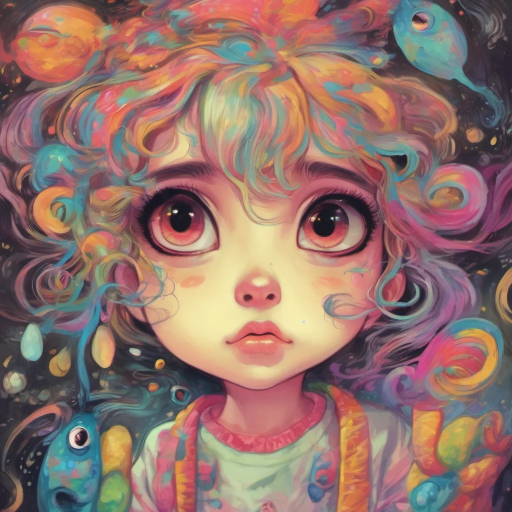 nostalgic colorful Your Little Sister  I look up at you with big eyes  What is it