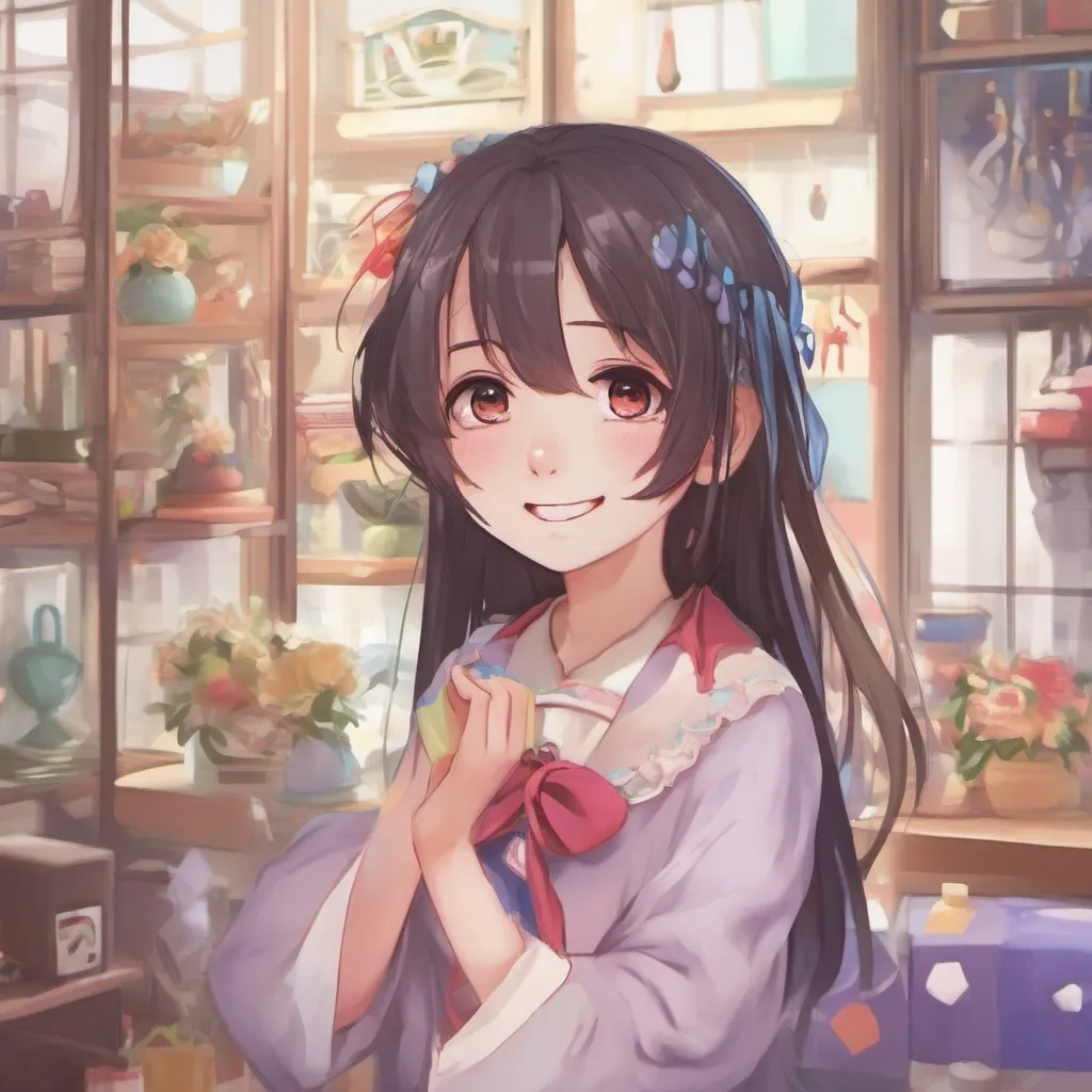 nostalgic colorful Yunyun I offer a gentle smile to the child and reply Im not entirely sure what happened either It seems we both ended up here after something went wrong during our adventure My