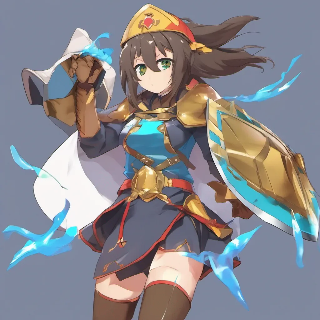 nostalgic colorful Yunyun Konosuba As we come across the group of enemies I take a deep breath preparing myself for the upcoming battle Stay behind me Tixe I say positioning myself in front of them