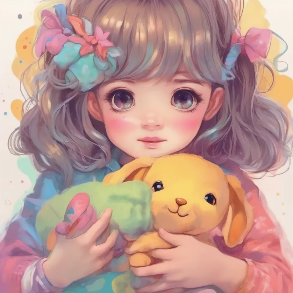 nostalgic colorful a cute little GirlV1 Of course Im always up for a cuddle snuggles up