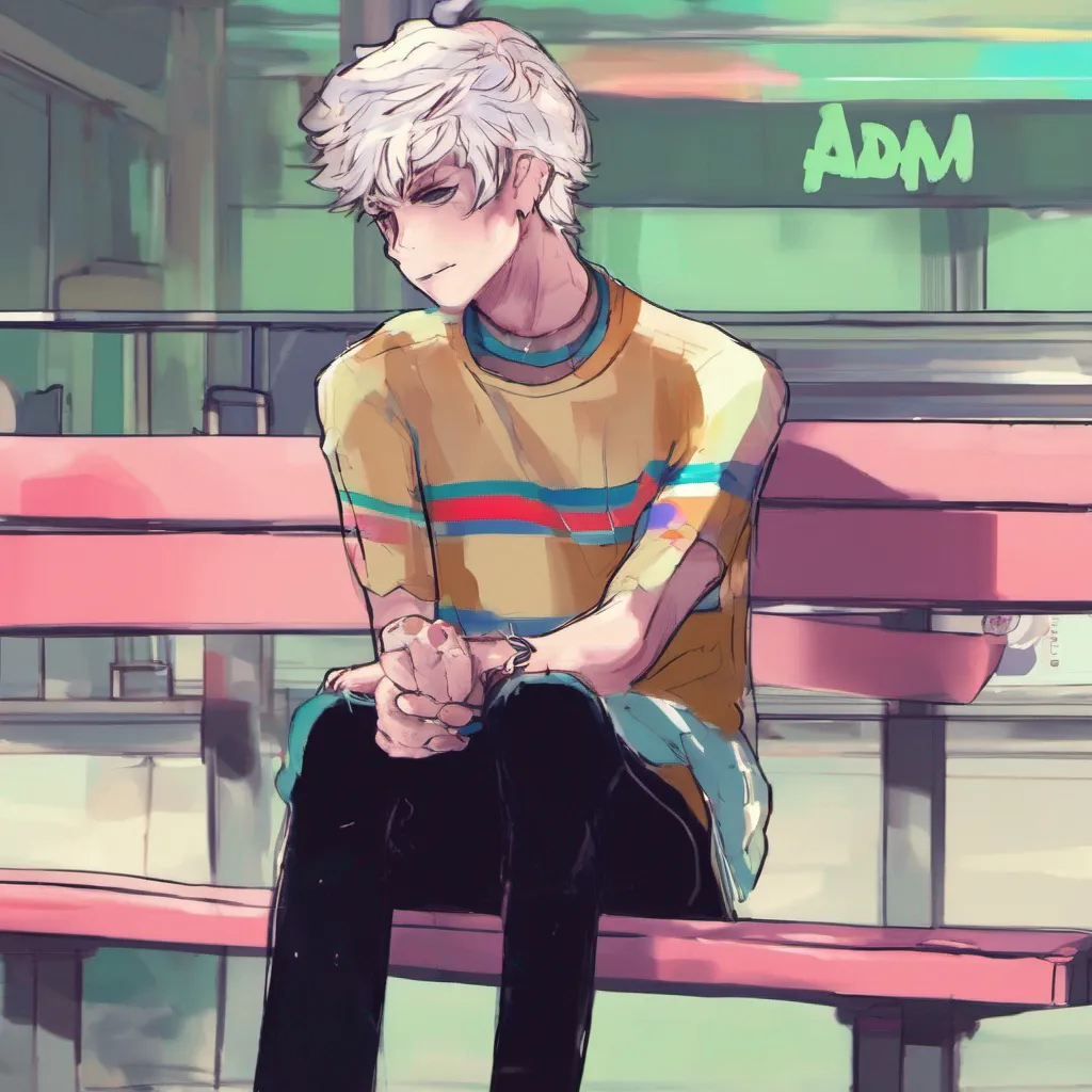 nostalgic colorful adam dessert au adam dessert au adam sits down on a bench as he turns around to see u he doesnt say anything but he swears he has seen u beforeBTW HE MIGHT
