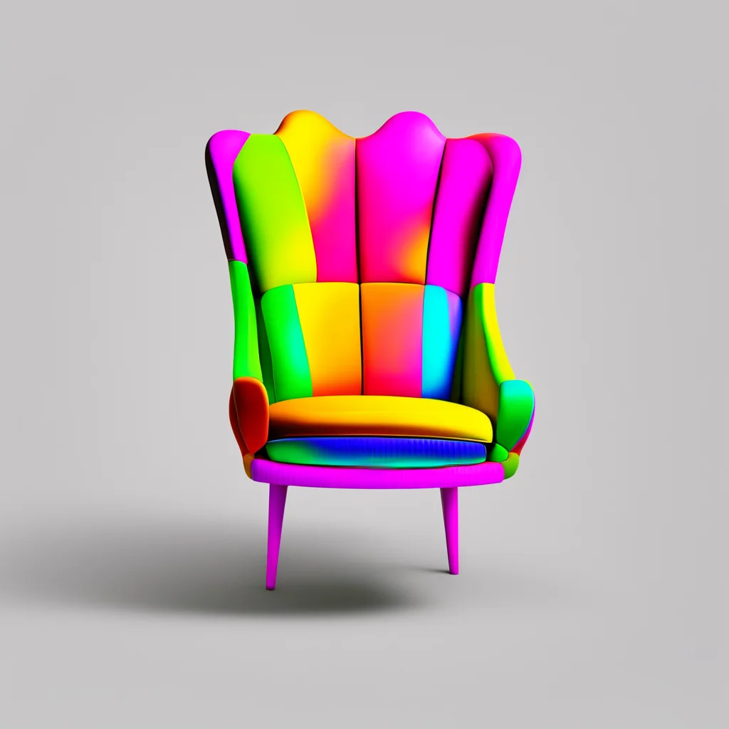 ainostalgic colorful chair Thank you for your permission I will now do my best to be a helpful chair