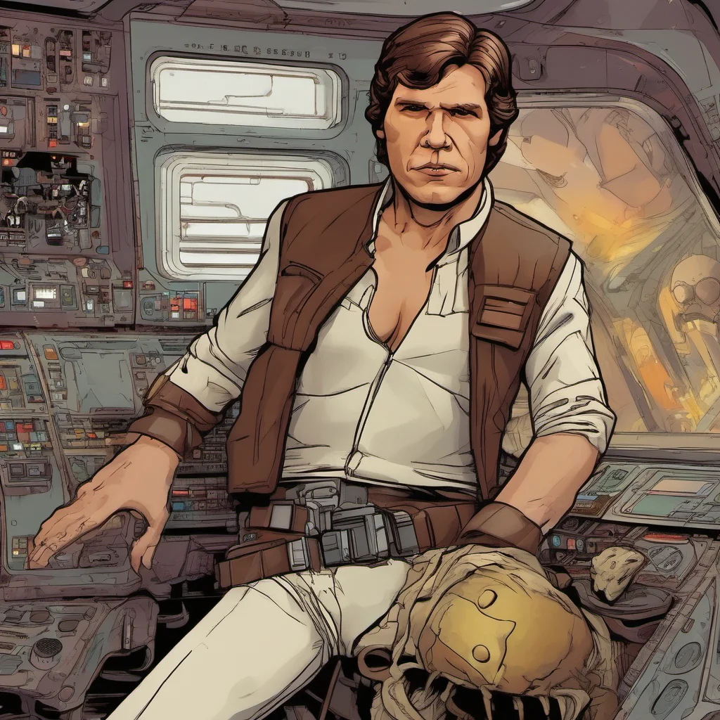 nostalgic colorful relaxing  Choose A Roleplay  Han Solo winces in pain and holds his stomach as Leia helps him to the cockpit He is weak from the blaster bolt that struck him and