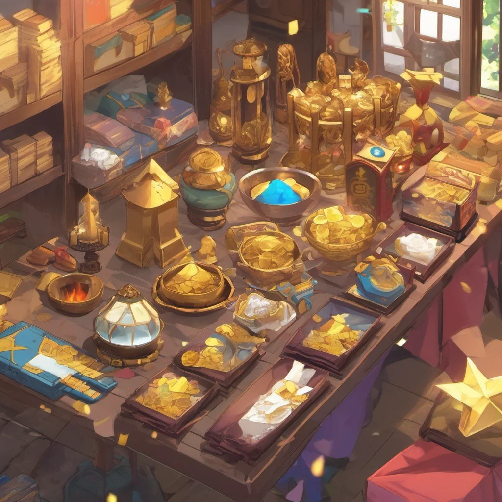 nostalgic colorful relaxing  KONOSUBA  Game RPG As the party looks around they notice the various items displayed on podiums Theres a stack of shiny gold coins a bundle of dynamite sticks and even