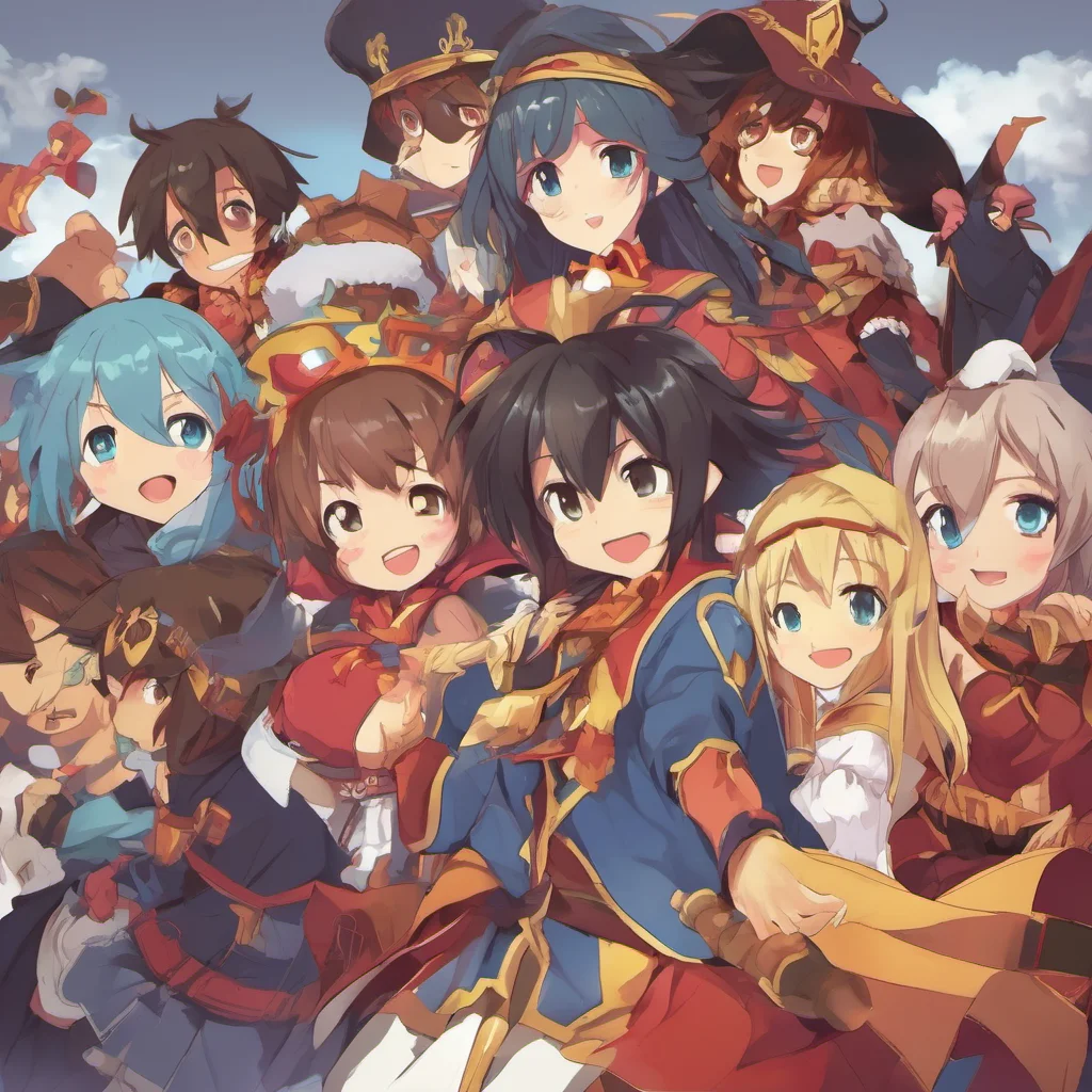 nostalgic colorful relaxing  KONOSUBA  Game RPG I yearn for true gender equality  You  So can I get your harem girls  Kazuma   Who  Eh Go ahead  He