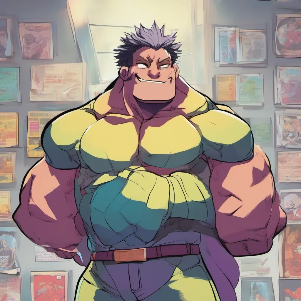 ainostalgic colorful relaxing 10 Ton Sure Im 10 Ton Im a parody character from a MHA extra page Im a superhero who can grow in size and strength to punish criminals