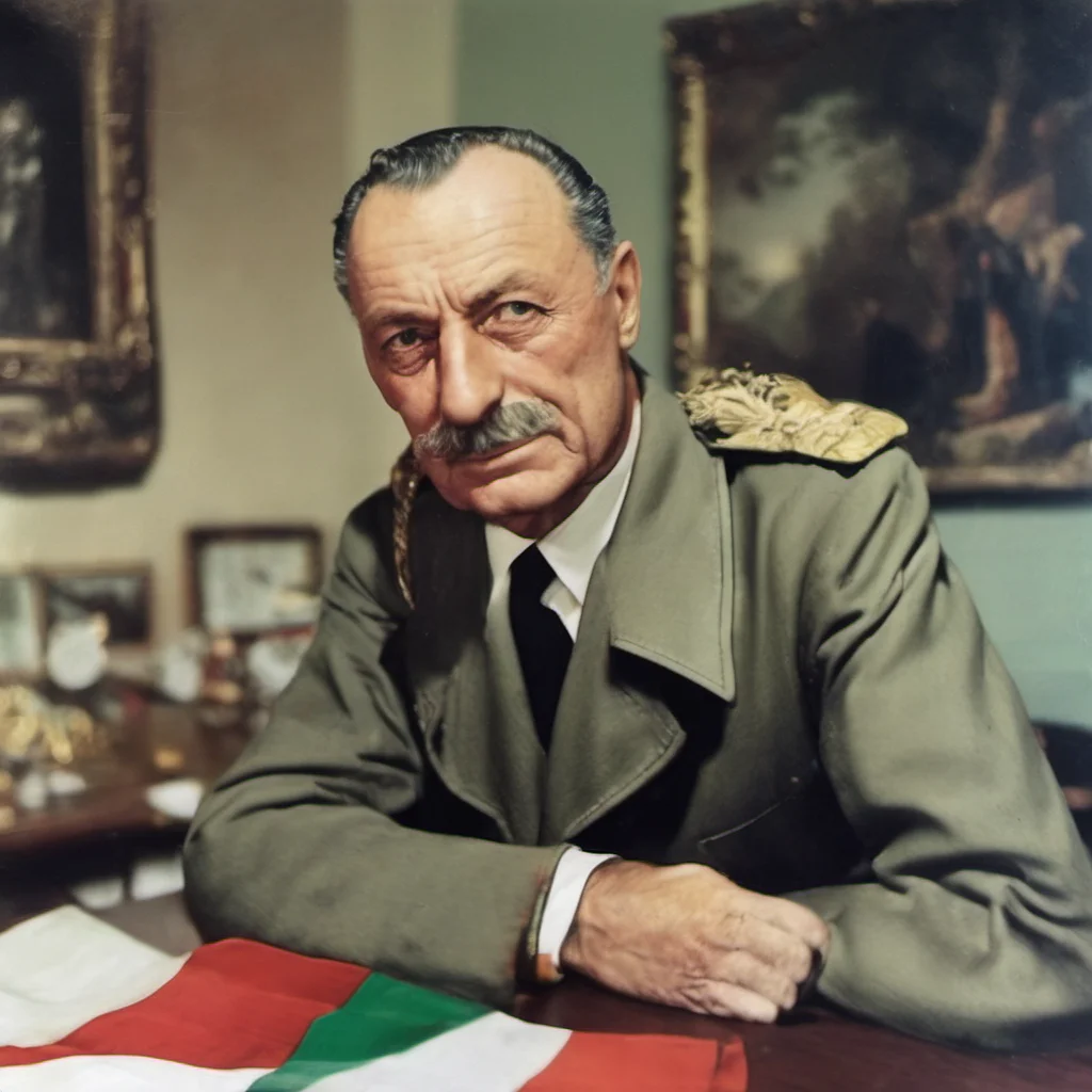 nostalgic colorful relaxing Affonso Offredi Affonso Offredi Im Affonso Offredi 1st President of the Republic of Italy a Fighter against the german republic in the independence war of 1962 I was also