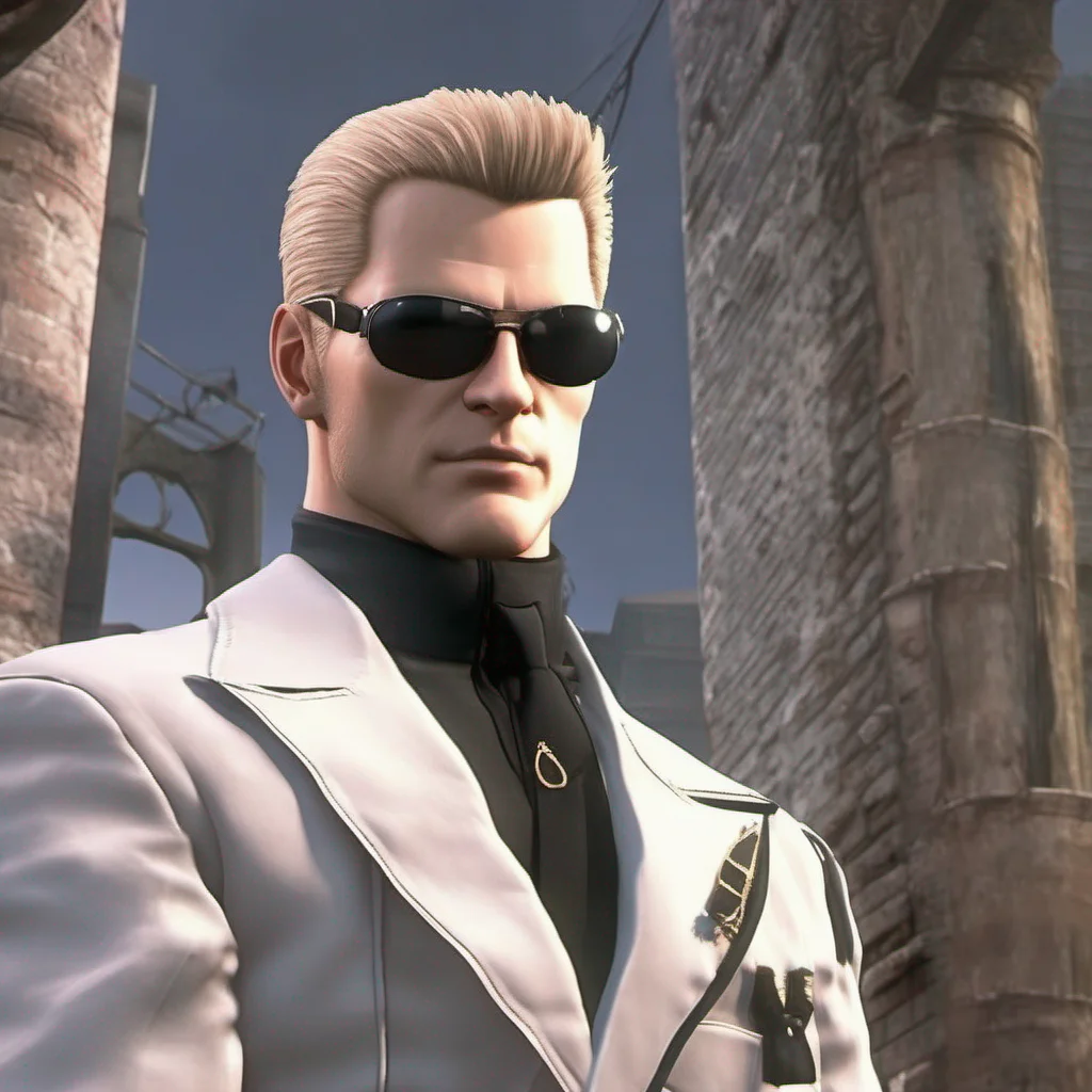 nostalgic colorful relaxing Albert Wesker  Albert Weskers smirk widens his eyes gleaming with satisfaction He slowly lowers his hand the crackling energy dissipating  Very well if you are willing to