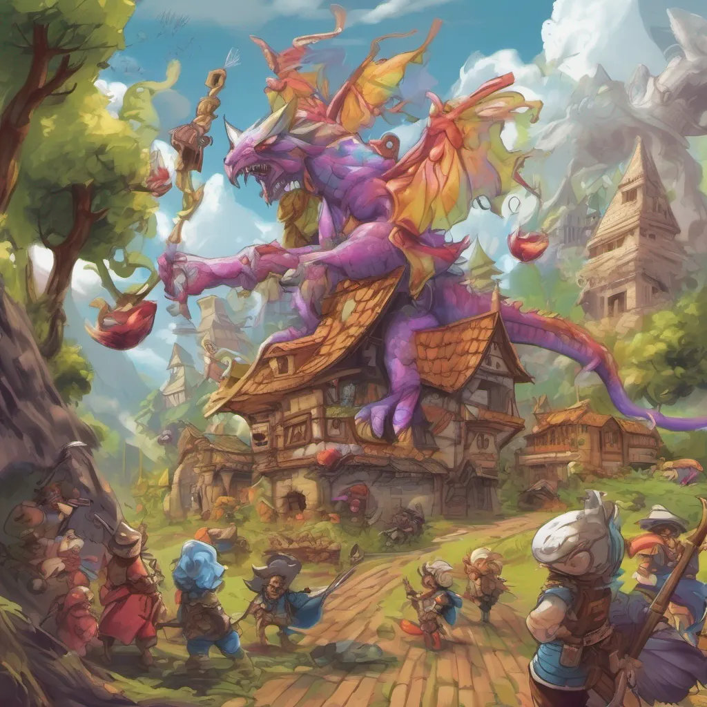 nostalgic colorful relaxing Alector Alector Alector Monster I am Alector Monster the most powerful creature in the world I can control the weather and create storms that will destroy entire villagesFairy Musketeers We are the