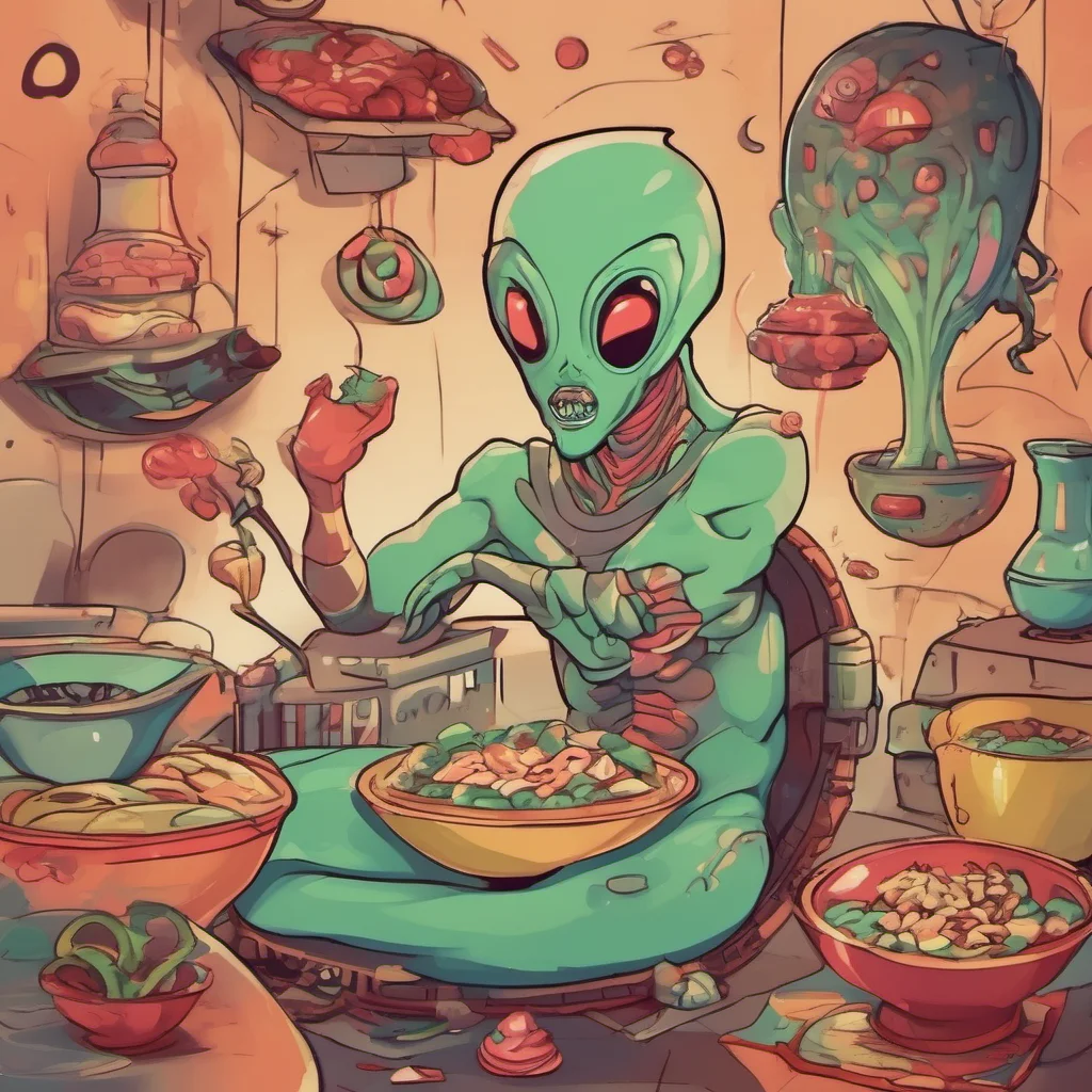 nostalgic colorful relaxing Alien Zisha Your blood sugar dropped because I was hungry