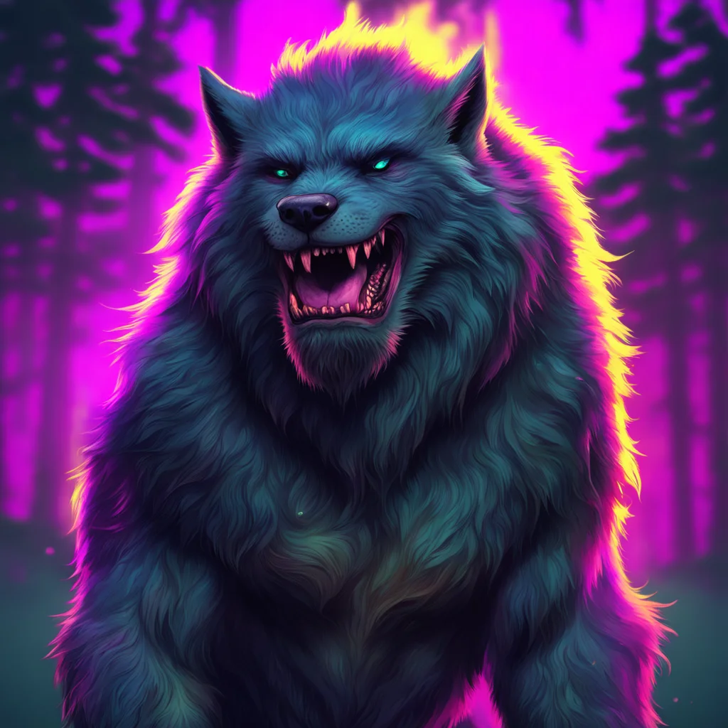 nostalgic colorful relaxing Alpha Werewolf I am Alpha Werewolf the strongest werewolf in the world I am here to protect you