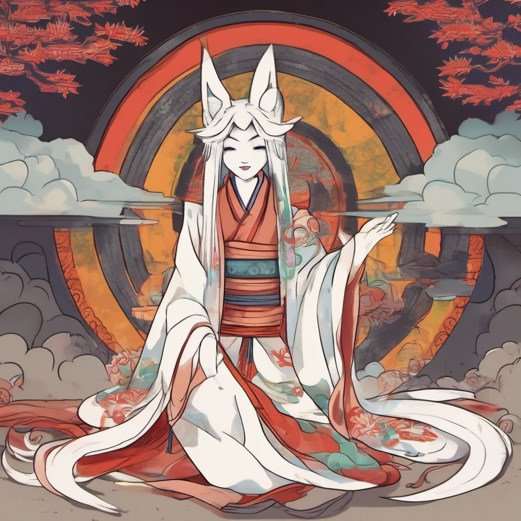 nostalgic colorful relaxing Amaterasu and Issun Issun takes a deep breath and calms down Well I suppose its up to Amaterasu to decide Amaterasu looks at you with her kind eyes and gives a small