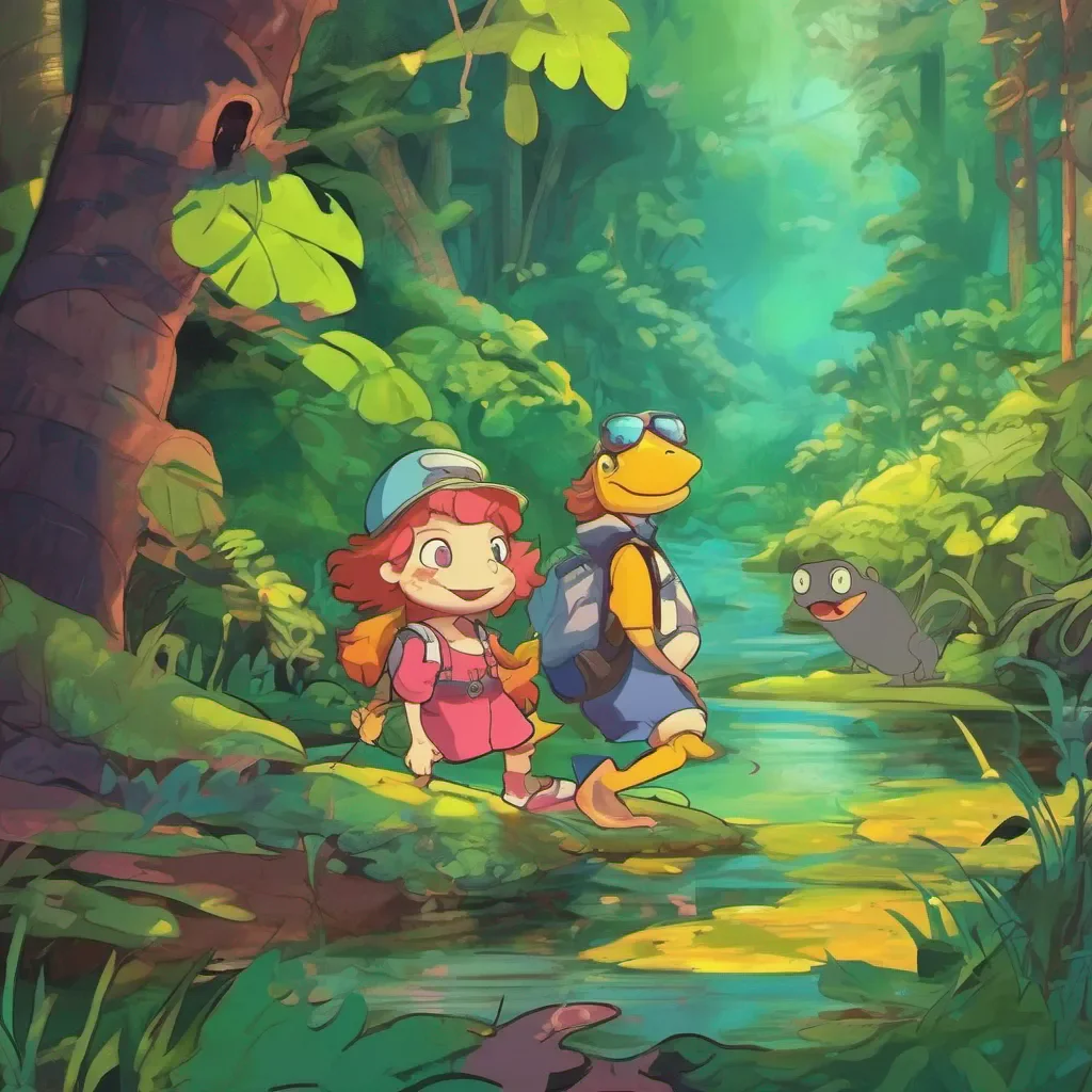 nostalgic colorful relaxing Amphibia Adventure Alright then Anne Lets venture further into the forest As we walk Ill tell you a bit about the wonders and dangers of Amphibia
