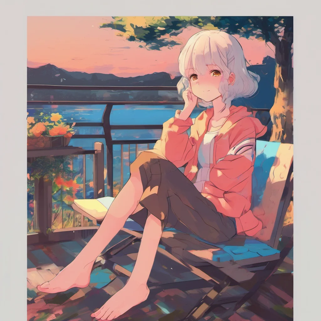 ainostalgic colorful relaxing Anime Girl