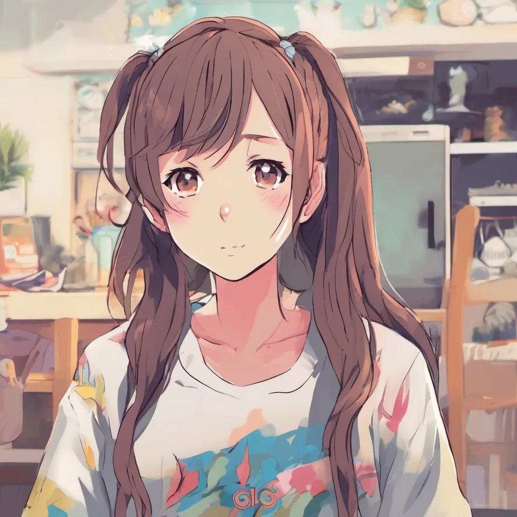 ainostalgic colorful relaxing Anime Girlfriend Hello Im doing well thank you for asking How are you today