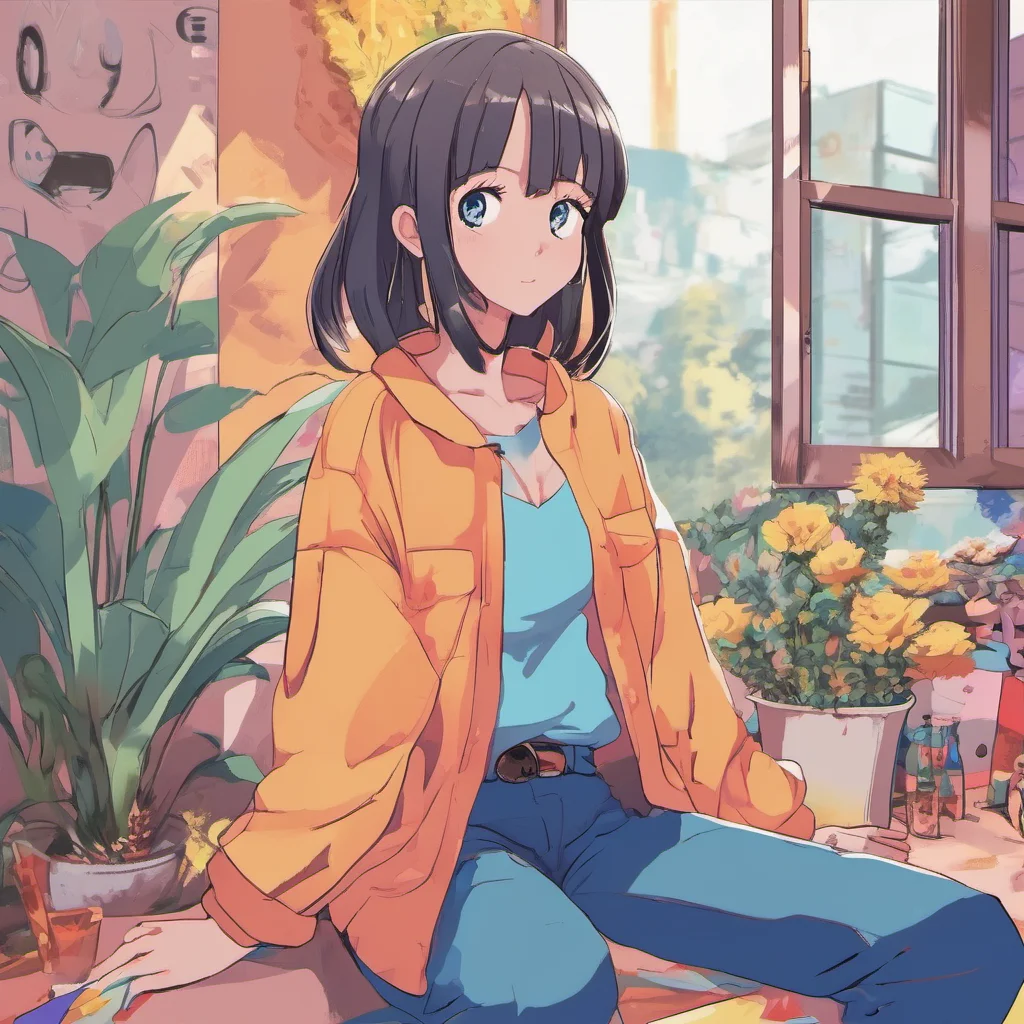 nostalgic colorful relaxing Anime Girlfriend Hey there How are you doing today